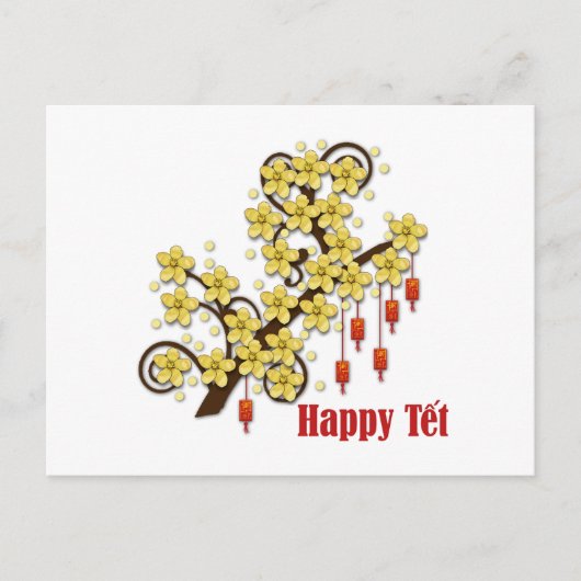Tet Hoa Mai Briefkaart (Voorkant)
