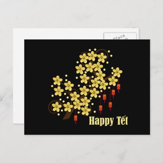 Tet Hoa Mai Briefkaart (Voorkant / Achterkant)