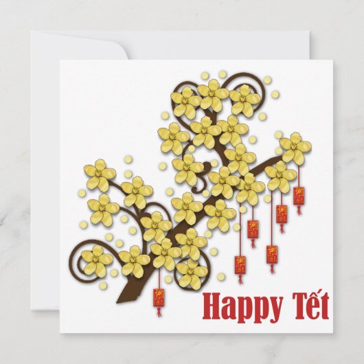 Tet Hoa Mai Kaart (Achterkant)