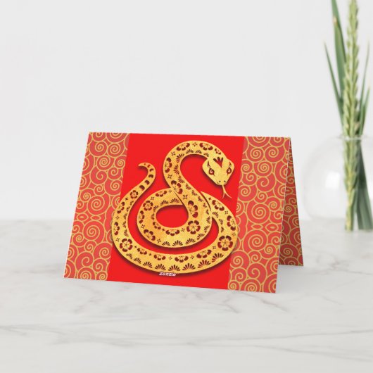 Tet komt Vietnamese Slang Nieuwjaar 2025 G Feestdagen Kaart (Achterkant)