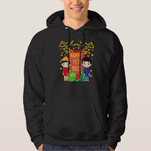 Tet Lunar Vietnamees kalender 2022 Kinder Hoodie