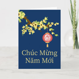 Tet Nieuwjaar Dragon Hoa Mai Blossoms Kaart
