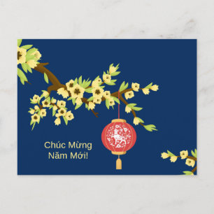 Tet Nieuwjaar OX Hoa Mai Blossoms Briefkaart