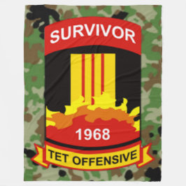 TET OFFENSIEF 1968 OVERLEVENDE FLEECE DEKEN