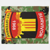 TET OFFENSIEF 1968 OVERLEVENDE FLEECE DEKEN (Voorkant (Horizontaal))