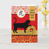Tet, Vietnamese Lunar New Year of the Tiger Kaart (Gele Bloem)