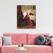 Tete-a-Tete, 1909 Canvas Afdruk (Insitu (Woonkamer))