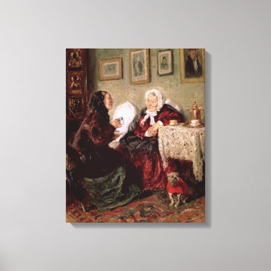 Tete-a-Tete, 1909 Canvas Afdruk (Voorkant)