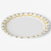 Tête à tête papieren bordje (Gekanteld)