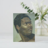 Tête de Nègre (Hoofd van de Negro) door Gros Briefkaart (Staand voorkant)