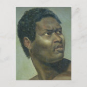 Tête de Nègre (Hoofd van de Negro) door Gros Briefkaart (Voorkant)