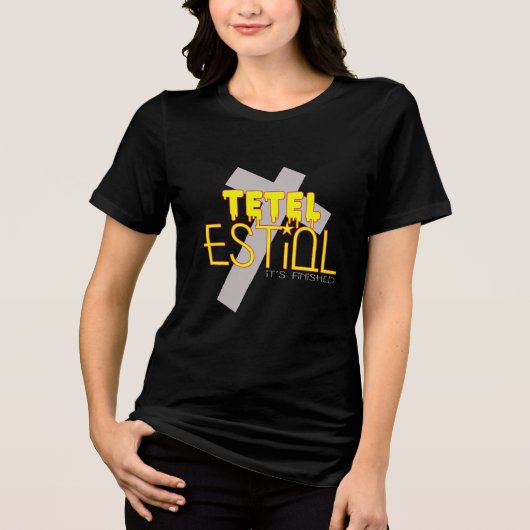 Tetel Estiol-It is afgewerkt dames T-shirt (Voorkant)