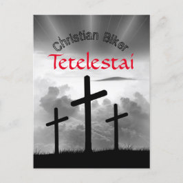 Tetelestai Christelijke Biker's Scripture Verse Briefkaart