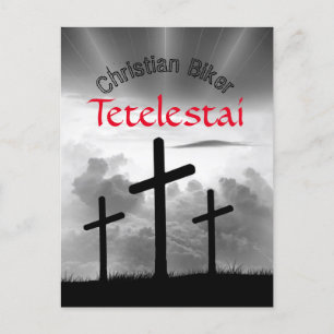 Tetelestai Christelijke Biker's Scripture Verse Briefkaart