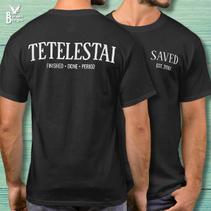Tetelestai Gered Christelijk Ingesteld T-shirt