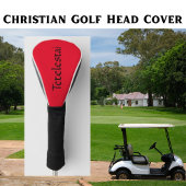 Tetelestai Red Christelijk Golfheadcover