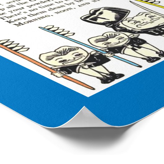 Teth: KinderTandpenseel rond 1922 Poster (Hoek)