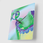 Teth Model Mirror Review Dentist Wall Clock Vierkante Klok (Hoek)