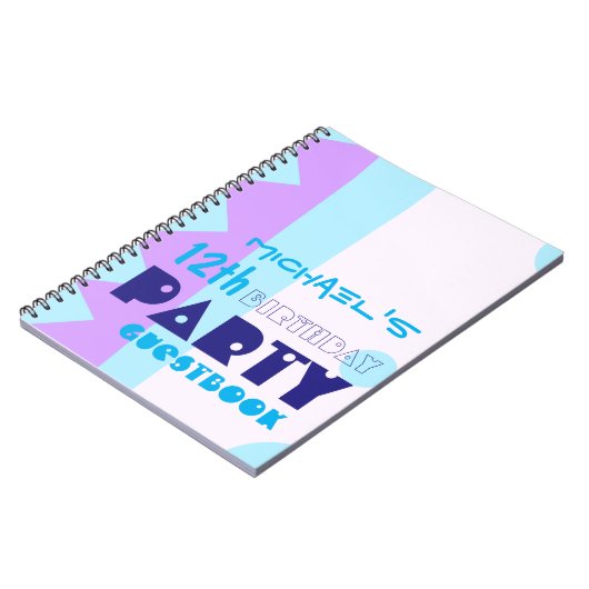 Teth of the Monster 12th Birthday Party Guestbook Notitieboek (Linkerzijde)