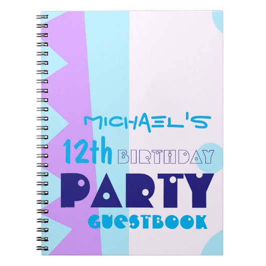 Teth of the Monster 12th Birthday Party Guestbook Notitieboek (Voorkant)