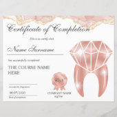 Teth Whitening Certificate of CompleTING Course (Voorkant)