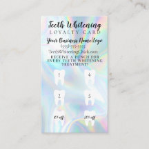 Teth Whitening Loyalty-kaart