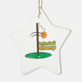 Tetherball Champ Keramisch Ornament (Links)