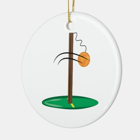 Tetherball Keramisch Ornament (Links)
