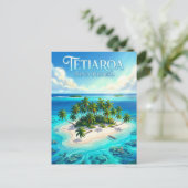 Tetiaroa-atol Frans-Polynesië Briefkaart (Staand voorkant)