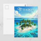 Tetiaroa-atol Frans-Polynesië Briefkaart (Voorkant / Achterkant)