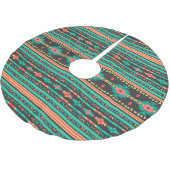 Tetnisch geometrisch patroon van de wolstam kerstboom rok (Gekanteld)