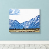 Teton 6976 canvas afdruk (Insitu (Houten vloer))