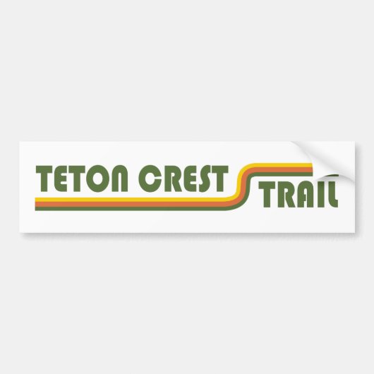 Teton Crest Trail Bumpersticker (Voorkant)