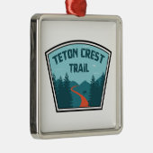 Teton Crest Trail Metalen Ornament (Rechts)