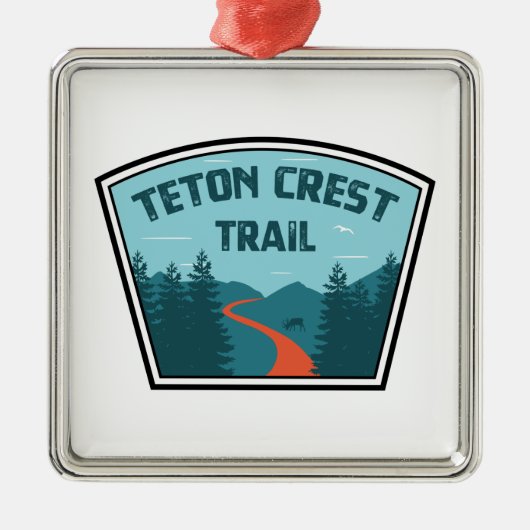 Teton Crest Trail Metalen Ornament (Voorkant)