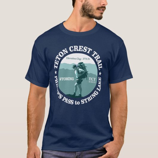 Teton Crest Trail (rd) T-shirt (Voorkant)