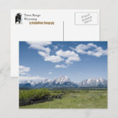 Teton Fence Briefkaart (Voorkant / Achterkant)
