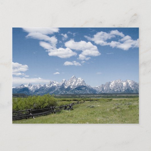 Teton Fence Briefkaart (Voorkant)
