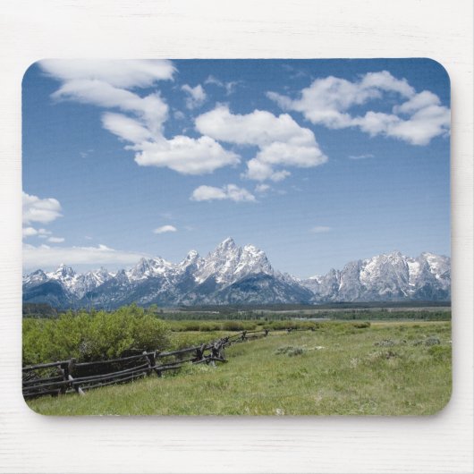 Teton Fence Mousepad Muismat (Voorkant)
