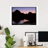Teton Moonrise Poster (Thuiskantoor)