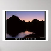 Teton Moonrise Poster (Voorkant)