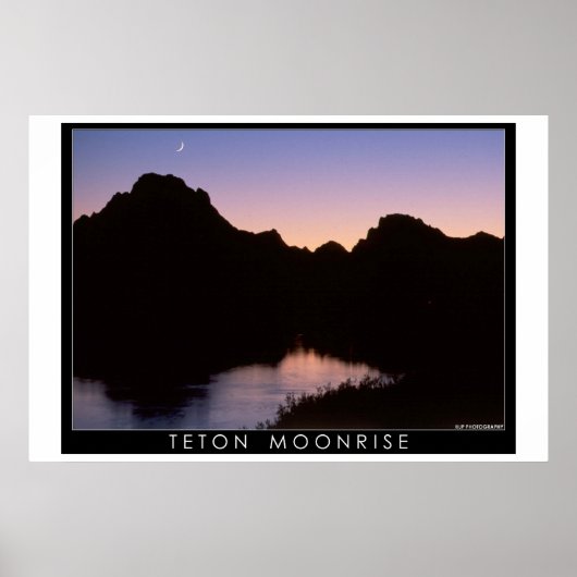 Teton Moonrise Poster (Voorkant)