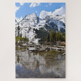 Teton Mountain Stream Reflections -20x30 -1014 pcs Legpuzzel