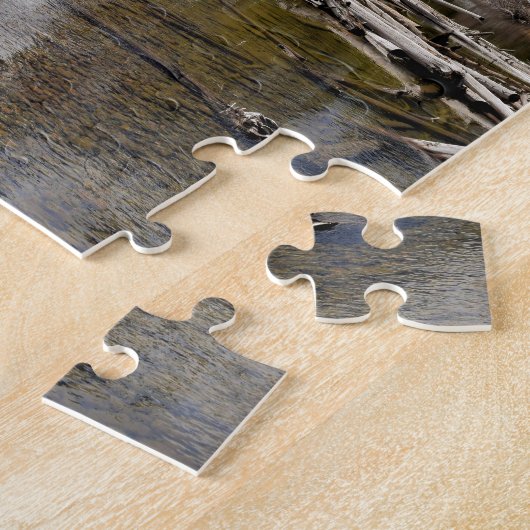 Teton Mountain Stream Reflections - 8x10 - 110 pcs Legpuzzel (Zijkant)