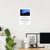 Teton Mountains Silhouette Photo Poster (Thuiskantoor)