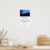 Teton Mountains Silhouette Photo Poster (Keuken)