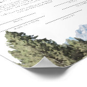 TETON National Park huwelijksakte Keepsake Poster (Hoek)