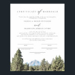 TETON National Park huwelijksakte Keepsake Poster<br><div class="desc">Deze huwelijksakte toont een waterverf van het Teton National Park. Bewerk eenvoudig *meeste* bewoordingen en wijzig lettertypen om aan te sluiten bij uw ceremonie en de stijl van het paar. Voor de beste kwaliteit, zorg ervoor dat u matte papier te gebruiken, zodat handtekeningen niet vlekken. Dit huwelijksakte is de perfecte...</div>