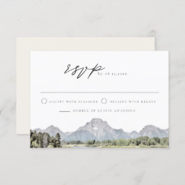 TETON NATIONAL PARK Skyline Bestemming RSVP Kaart