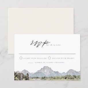 TETON NATIONAL PARK Skyline Bestemming RSVP Kaart